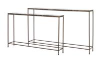Light & Living Sidetable 'Morena' Set van 2 stuks, Marmer, kleur Bruin