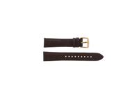 Horlogeband Fossil BQ1540 Leder Bruin 18mm