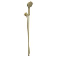 IVY Glijstangset - met handdouche - verstelbaar - 3 standen - doucheslang 150cm - Geborsteld mat goud PVD 6901144