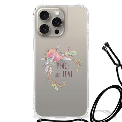 iPhone 15 Pro Max Stevig | Bumper Hoesje | Boho Text iPhone 15 Pro Max Stevig | Bumper Hoesje | Boho Text