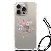 iPhone 15 Pro Max Stevig | Bumper Hoesje | Boho Text