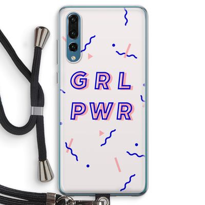 GRL PWR: Huawei P20 Pro Transparant Hoesje met koord