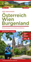 Fietskaart OS2 ADFC Radtourenkarte Österreich Wien Burgenland | BVA BikeMedia - thumbnail