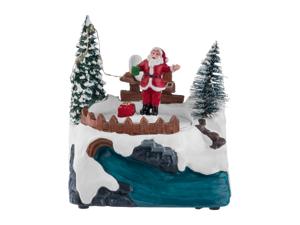LIVARNO home LED-kerstscène (Kerstman)