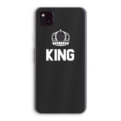 King zwart: Google Pixel 4a 5G Transparant Hoesje