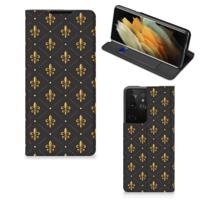 Samsung Galaxy S21 Ultra | Hoesje met Magneet | Franse Lelie