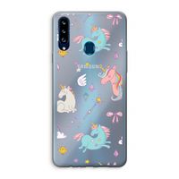 Fantasiewereld: Samsung Galaxy A20s Transparant Hoesje