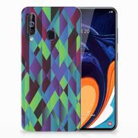 Samsung Galaxy A60 | TPU Hoesje | Abstract Green Blue