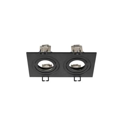 SLV Zwarte inbouwringNew Tria 155 rechthoekig - 1008007