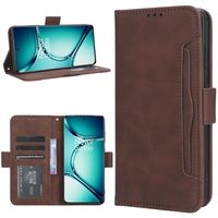 OnePlus Ace 2 Pro Cardholder Series Portemonnee Hoesje - Bruin - thumbnail