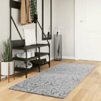 VidaXL Vloerkleed pamplona shaggy hoogpolig modern 80x200 cm grijs