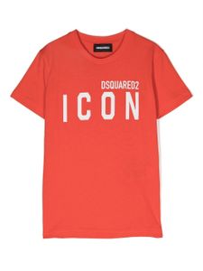 DSQUARED2 KIDS t-shirt à logo imprimé - Orange