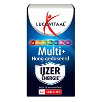 Lucovitaal Multi+ IJzer Energie Hoog Gedoseerd 60Tabletten Lucovitaal Multi+ IJzer Energie Hoog Gedoseerd 60Tabletten