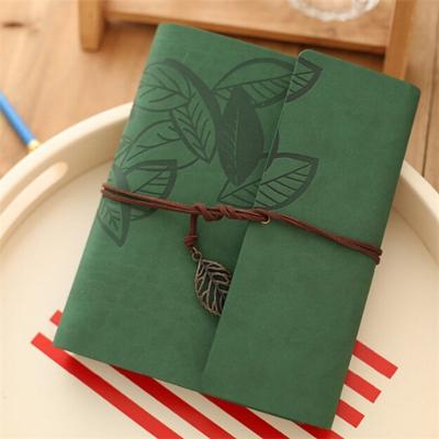 PU lederen Vintage antieke Kraft papier foto albums (groen)