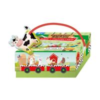 Lantaarn Publishers Boek en puzzeltrein boerderijdieren