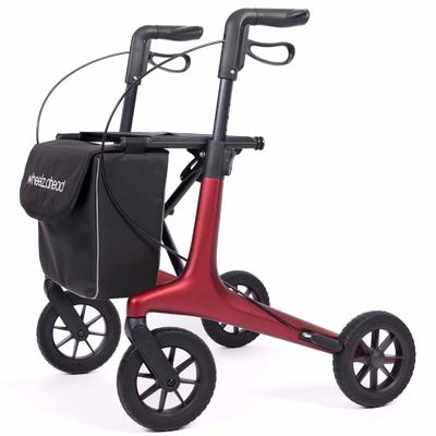 Carbon All-in rollator | "Lengte persoon: Medium 145- 165 cm","Kies uw kleur: Rood" | WheelzAhead Carbon All-in rollator | "Lengte persoon: Medium 145- 165 cm","Kies uw kleur: Rood" | WheelzAhead