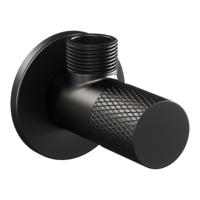 Hoekstopkraan Brauer Black Carving Edition Compleet Met Slang Mat Zwart