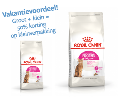 Royal Canin Protein Exigent kattenvoer 10kg + 4kg vakantiebundel