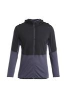 Icebreaker 200 Realfleece Descender LS Zip Hoody Fleece Heren Black/Graphite S