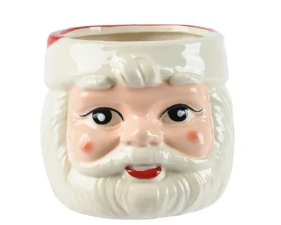Plantenbak dolomiet kerstman 13x14cm