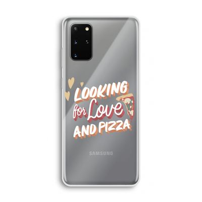 Pizza is the answer: Samsung Galaxy S20 Plus Transparant Hoesje
