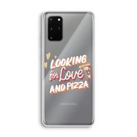 Pizza is the answer: Samsung Galaxy S20 Plus Transparant Hoesje