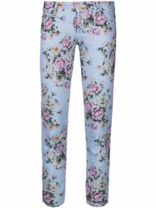 DSQUARED2 pantalon skinny à fleurs - Bleu