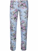 DSQUARED2 pantalon skinny à fleurs - Bleu - thumbnail