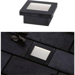 Paulmann 94578 Domenic Inbouwlamp op zonne-energie Energielabel: G (A - G) 0.1 W Warmwit Zwart