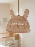Rotan konijnen lampenkap Rotan konijnen lampenkap