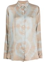 John Elliott blouse Jude à imprimé tie dye - Gris - thumbnail