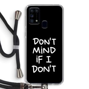 Don't Mind: Samsung Galaxy M31 Transparant Hoesje met koord