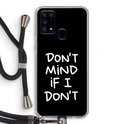 Don't Mind: Samsung Galaxy M31 Transparant Hoesje met koord