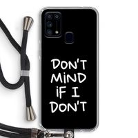 Don't Mind: Samsung Galaxy M31 Transparant Hoesje met koord