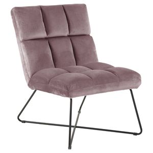 Alice fauteuil , velours roze.