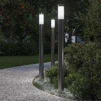 VidaXL Bolderverlichting 3 stuks 110 cm rvs ip44
