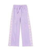 HEMA Kinderbroek straight fit bloemen lila (lila)