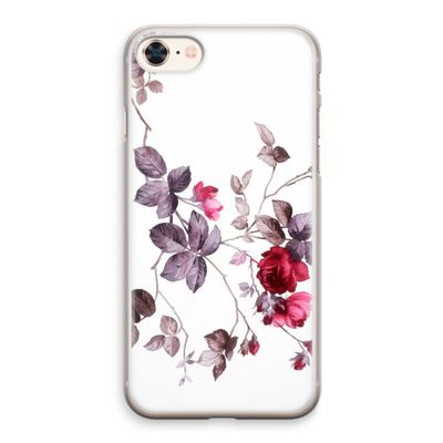 Mooie bloemen: iPhone 8 Transparant Hoesje