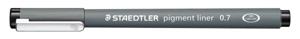 Staedtler pigment liner fineliner, ronde punt, schrijfbreedte 0,7 mm, zwart
