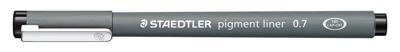 Staedtler pigment liner fineliner, ronde punt, schrijfbreedte 0,7 mm, zwart