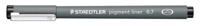 Staedtler pigment liner fineliner, ronde punt, schrijfbreedte 0,7 mm, zwart