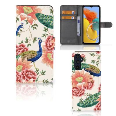 Telefoonhoesje | Met pasjeshouder | voor Samsung Galaxy M14 Pink Peacock