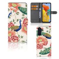 Telefoonhoesje | Met pasjeshouder | voor Samsung Galaxy M14 Pink Peacock