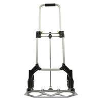 ProPlus Inklapbare bagagetrolley 70 kg aluminium zilver/zwart - thumbnail