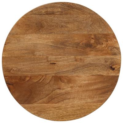Tafelblad rond 50x3,8 cm massief ruw mangohout