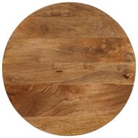 Tafelblad rond 50x3,8 cm massief ruw mangohout