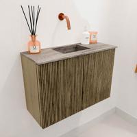 Toiletmeubel Mondiaz Joya Dlux | 60 cm | Meubelkleur Dusk | Faye wastafel Oza Wasbak Midden | Zonder kraangat(en) Toiletmeubel Mondiaz Joya Dlux | 60 cm | Meubelkleur Dusk | Faye wastafel Oza Wasbak Midden | Zonder kraangat(en)