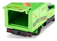 Siku streetscooter BIO bezorgservice speelgoedbestelbus 1:50 metaal/kunststof groen achterklep kan open inclusief stickervellen en kartonnen vellen van levensmiddelen - thumbnail