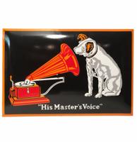 His Master&apos;s Voice Large Emaille Bord V.2