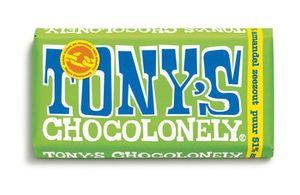 Tony's Chocolonely - Puur Amandel Zeezout 180 Gram 15 Stuks